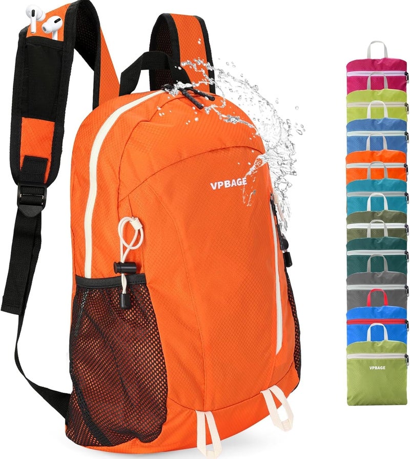 VPBAGE Store 15L Water-resistant Hiking Daypack, Small Backpack Travel Outdoor, Lightweight Day Pack with Tool Loops - Image 1